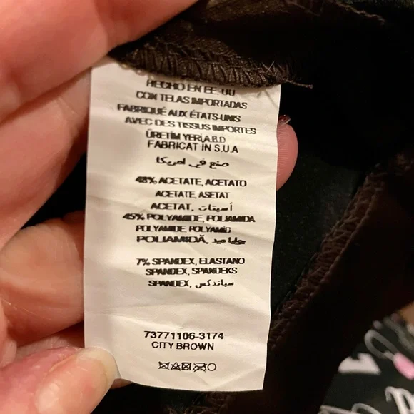 Bebé semi-formal ribbed strapless dress - City brown - Picture 4 of 5